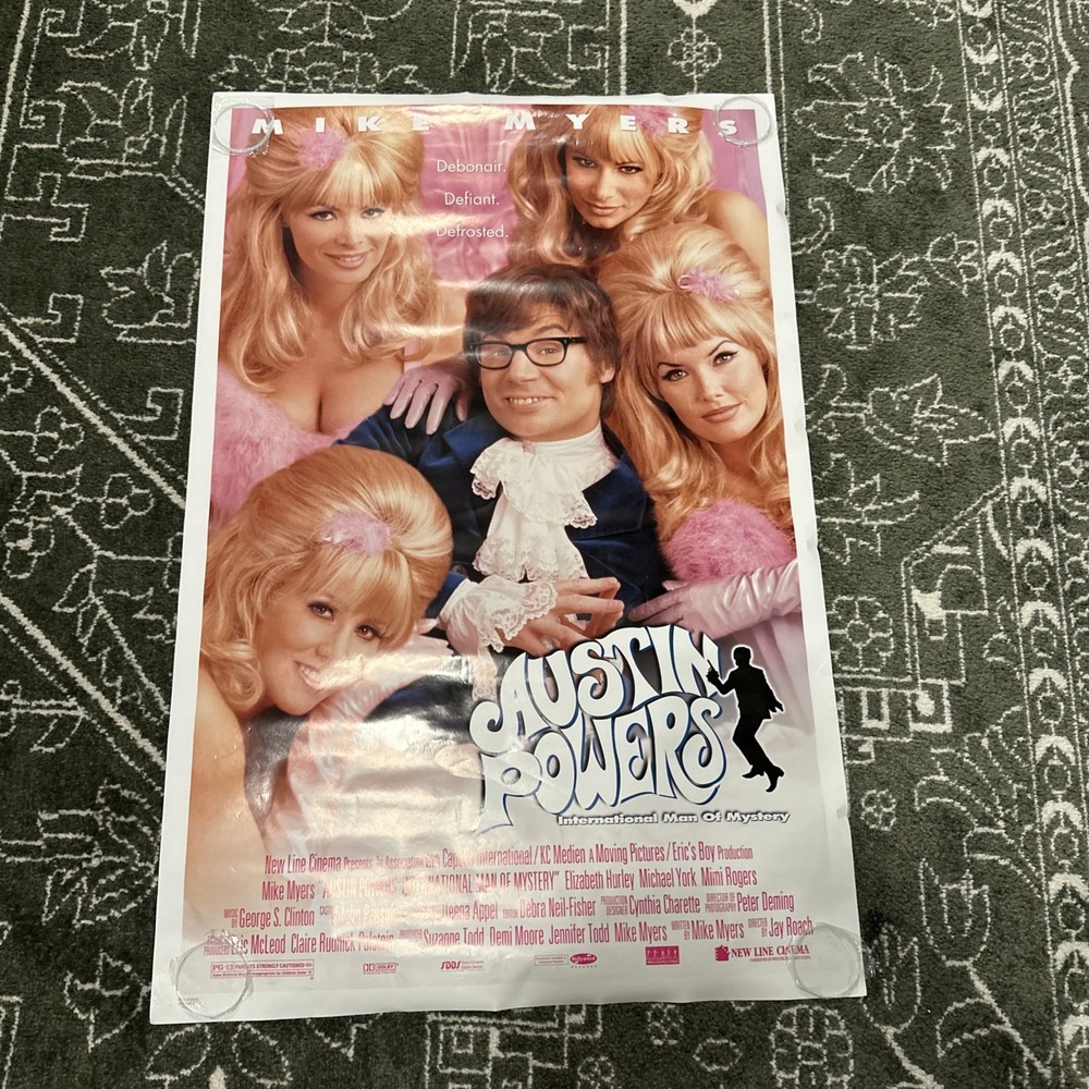 Austin Powers Intl Man Of Mystery Original 27x40 Movie Poster Double Sided B